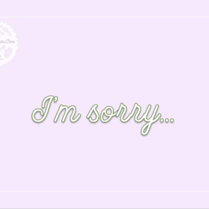 I'm Sorry Card